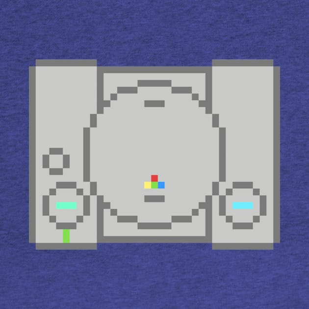 PlayStation Classic Retro Pixel Art by StebopDesigns